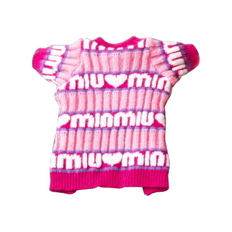 Sweater anjing peliharaan rajutan yang hangat