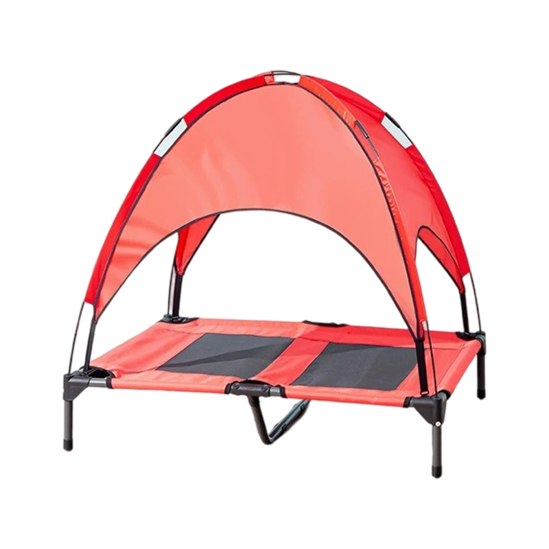 Tempat Tidur Trampolin Hewan Peliharaan Kanopi