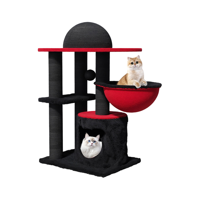 Furnitur rangka panjat kucing bertingkat