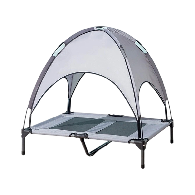 Tempat Tidur Trampolin Hewan Peliharaan Kanopi